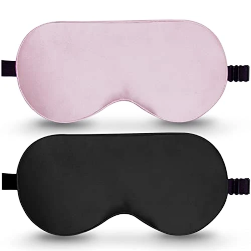 BeeVines | 100% Real Mulberry Silk 2 Pack Sleep Mask