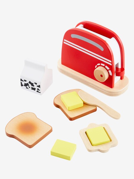 Set toaster en bois multicolore - Vertbaudet