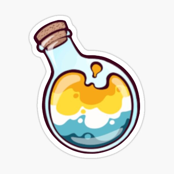 Mini Potions de Fierté - coucher de soleil aroace | Sticker