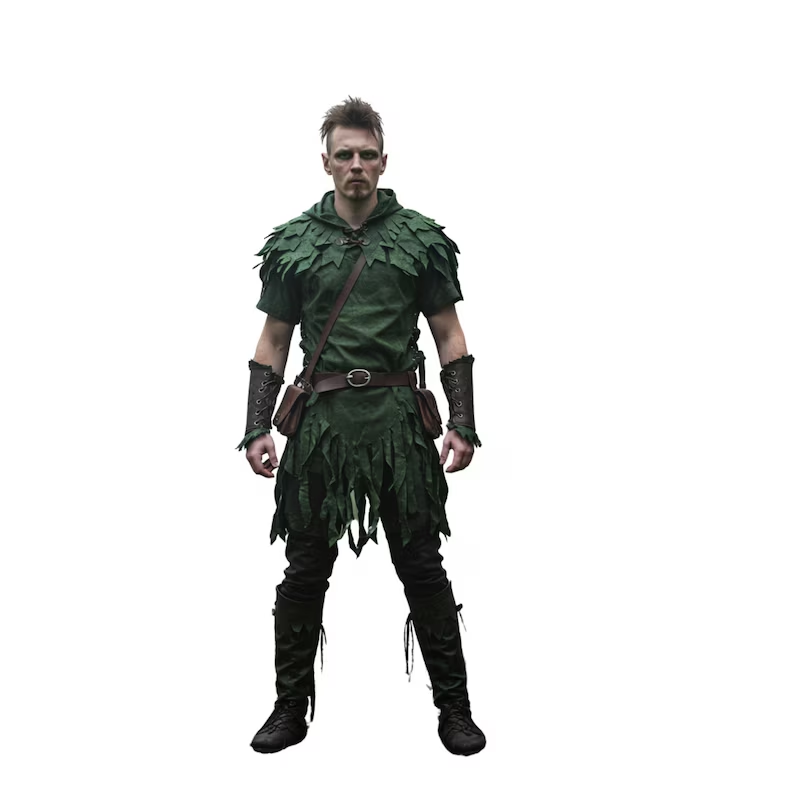 The Emerald Ranger – Woodland Hero LARP Costume for Men - Forest Elf ...