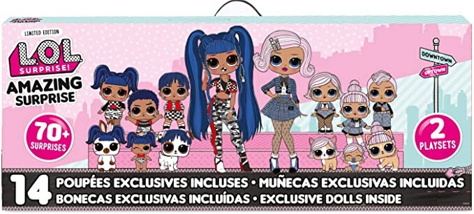 L.O.L. Surprise, Amazing Surprise - Mega Coffret 70 Surprises dont 14 Poupées, 2 Poupées O.M.G. 27cm, 6 Poupées 8cm, 2 Lils 3,5cm et 4 Pets 6cm, Accessoires, Jouet pour Enfants dès 3 Ans, LLU93 : Amazon.fr: Jeux et Jouets