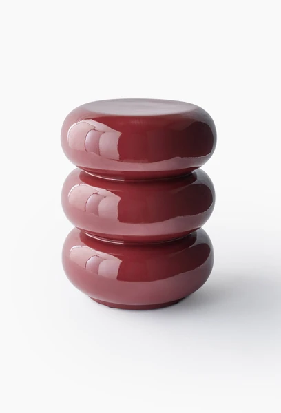 Table boudin, D35x43cm, en polyrésine