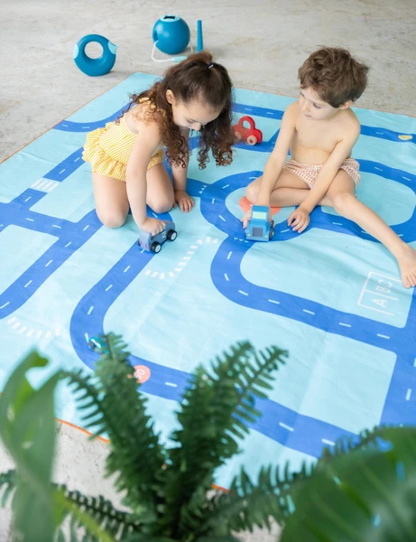 Serviette de plage circuit auto