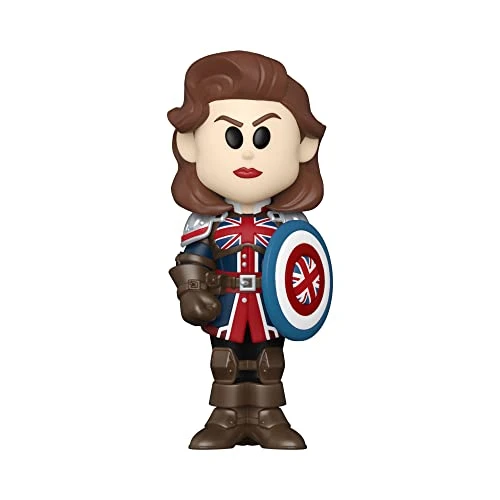 Funko Vinyl Soda, Marvel Friday What If, Captain Carter, 1/6 Odds for Rare Chase Variant, Marvel What If, Collectable Vinyl Figure, Gift Idea, Official Merchandise, Toys for Kids &amp; Adults