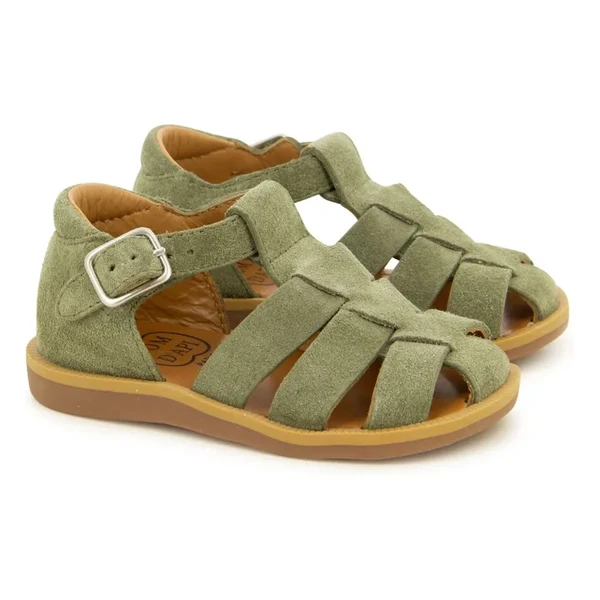 Pom d'Api - Sandales Poppy Daddy - Vert kaki | Smallable