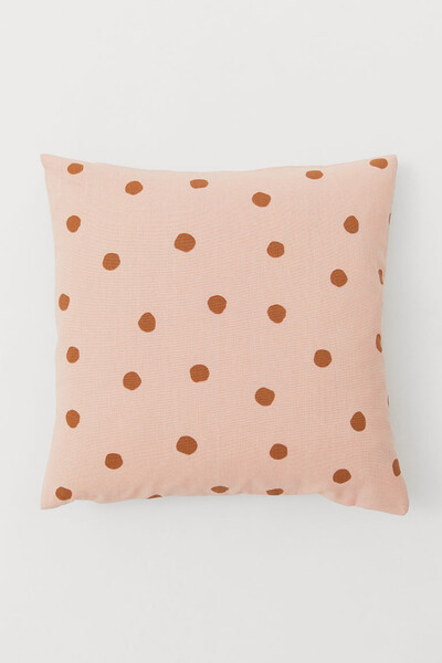Housse de coussin à pois