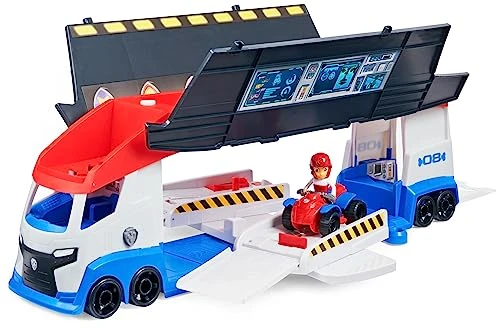 Paw Patrol Transforming Paw Patroller with Dual Vehicle Launchers, Ryder Action Figure and ATV Toy Car, Kids’ Toys for Ages 3 and up