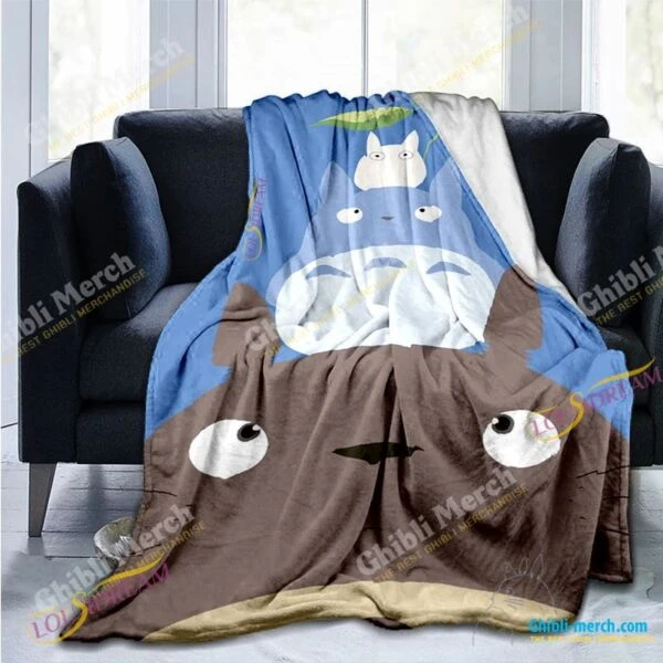 Totoro Inspired Blanket For Sale New Arrivals 2024 | Ghibli Merch Store