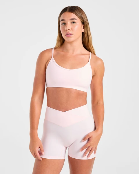 Sculpt Wrap Sports Bra - Iced Rose