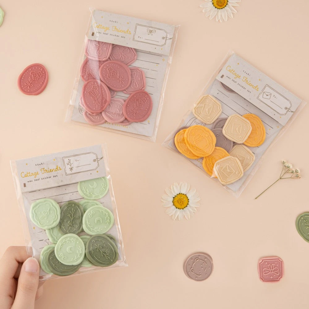 Tsuki ‘Cottage Friends’ Wax Seal Sticker Set ☾ – NotebookTherapy