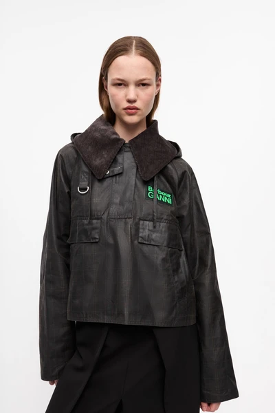 Anorak GANNI x Barbour Tartan Waxed