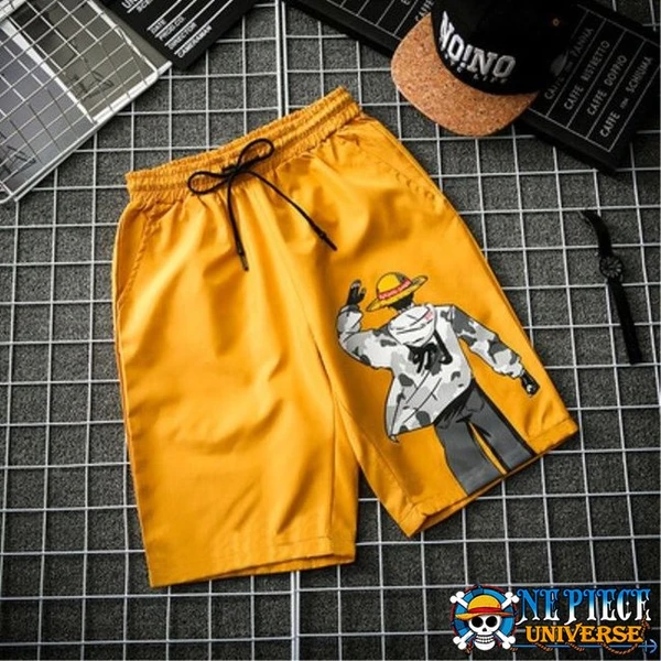 Straw Hat Luffy Black Shorts Fashion Streetwear | One Piece Universe