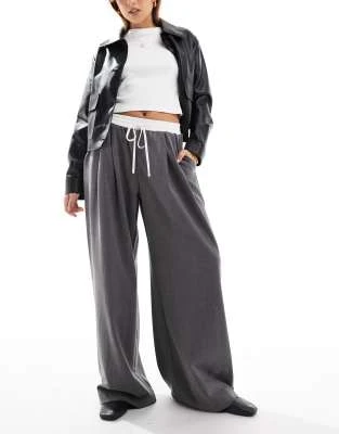 Cotton On - Pantalon large à enfiler - Anthracite | ASOS