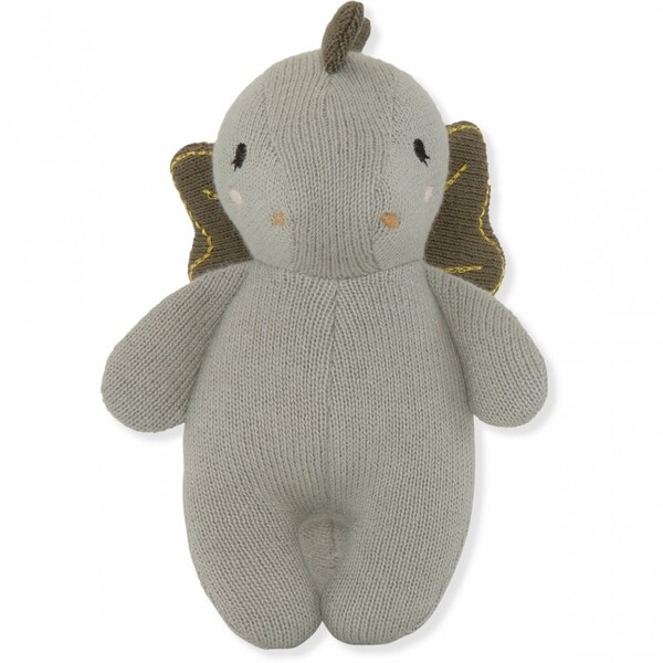 Doudou hochet dragon | Gris - Konges Slojd