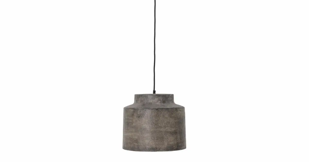 Grei Lampe à suspension, Gris, Métal?.StripHtml()
