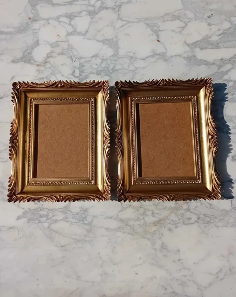 Cadres baroque plastique or