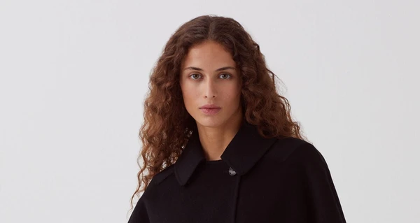 MANTEAU CABAN EN DOUBLE FACE
