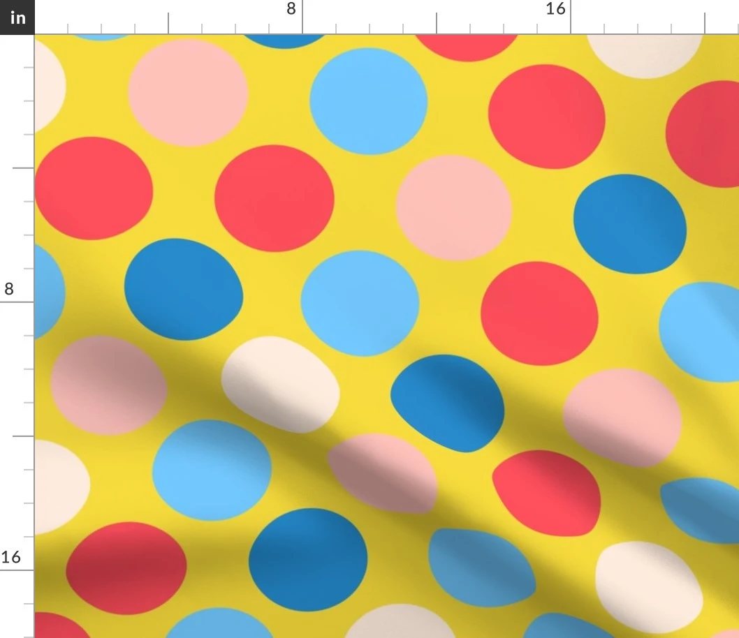 Spring Dotsy Polka Dot Abstract Fabric | Spoonflower