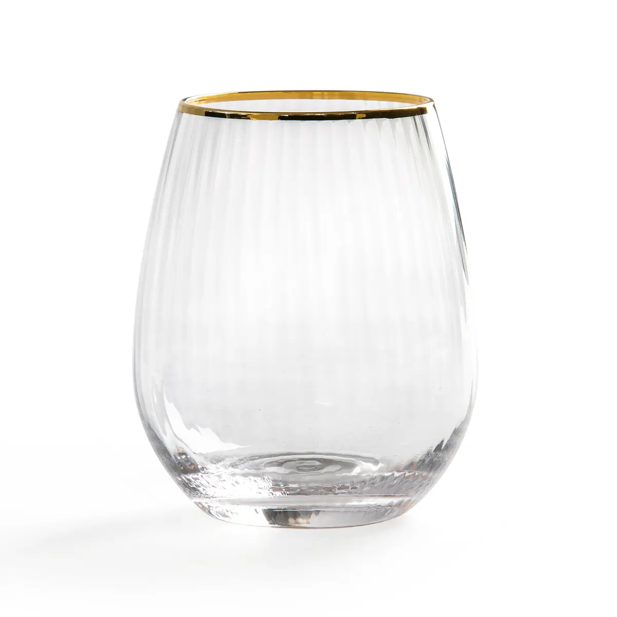 Lot de 4 verres striés, Lurik x2