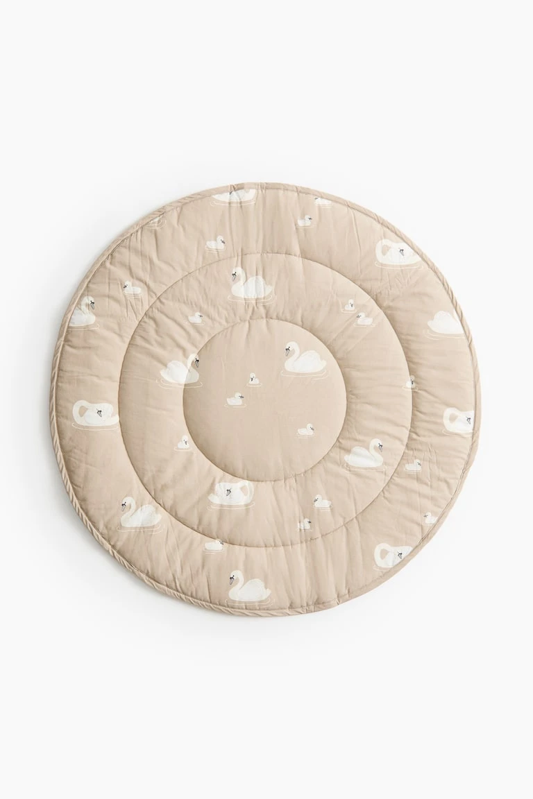 Tapis premier âge en coton à motif
