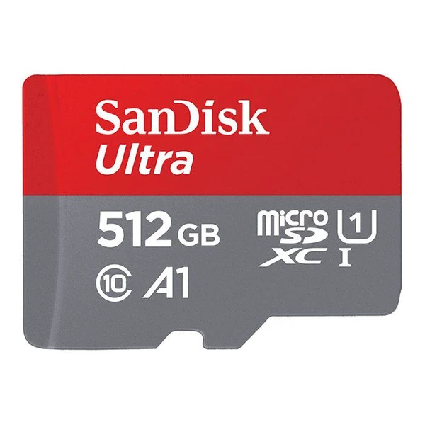 Carte mémoire microSDXC SanDisk Ultra 512 Go - Classe 10 UHS-I - Vitesse de lecture jusqu'à 100 Mo/s