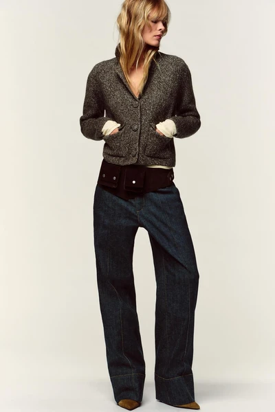 GILET EN MAILLE JASPE