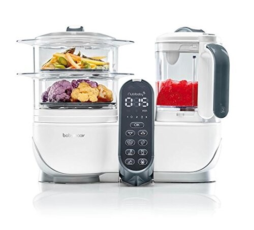Babymoov - Nutribaby(+), Robot Multifonctions 5 en 1, Grande Capacité pour Bébé, Blanc