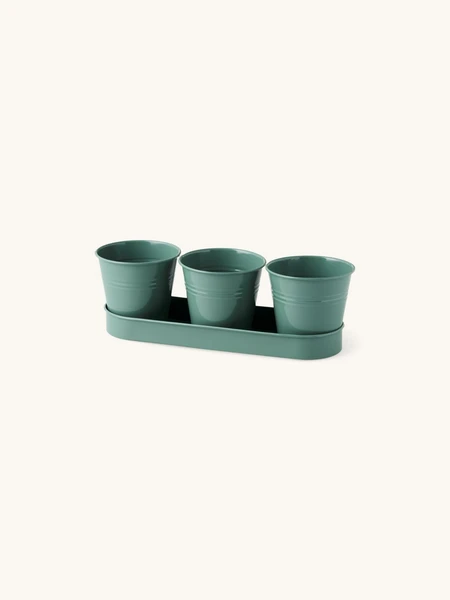 Cache-pots avec plateau