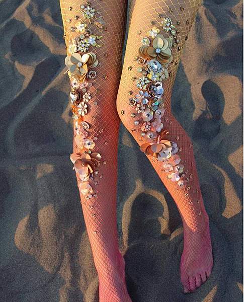 Sunset Fishnet Tights