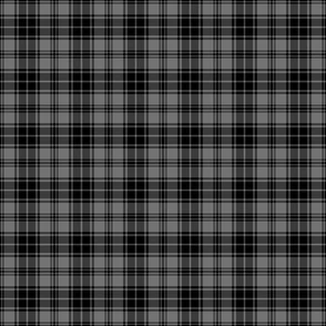 (S) Punk Rock Emo Black And Gray Tartan Fabric | Spoonflower