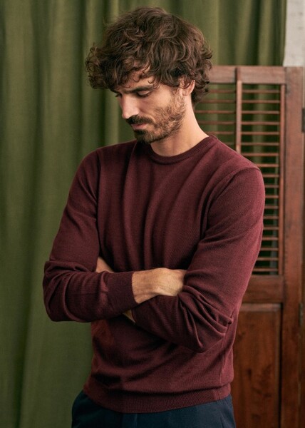 Pull Nils - Bordeaux - Laine - XL