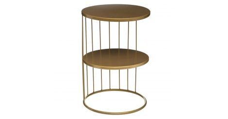 Table d'Appoint Design Métal "Kobu" 36cm Or