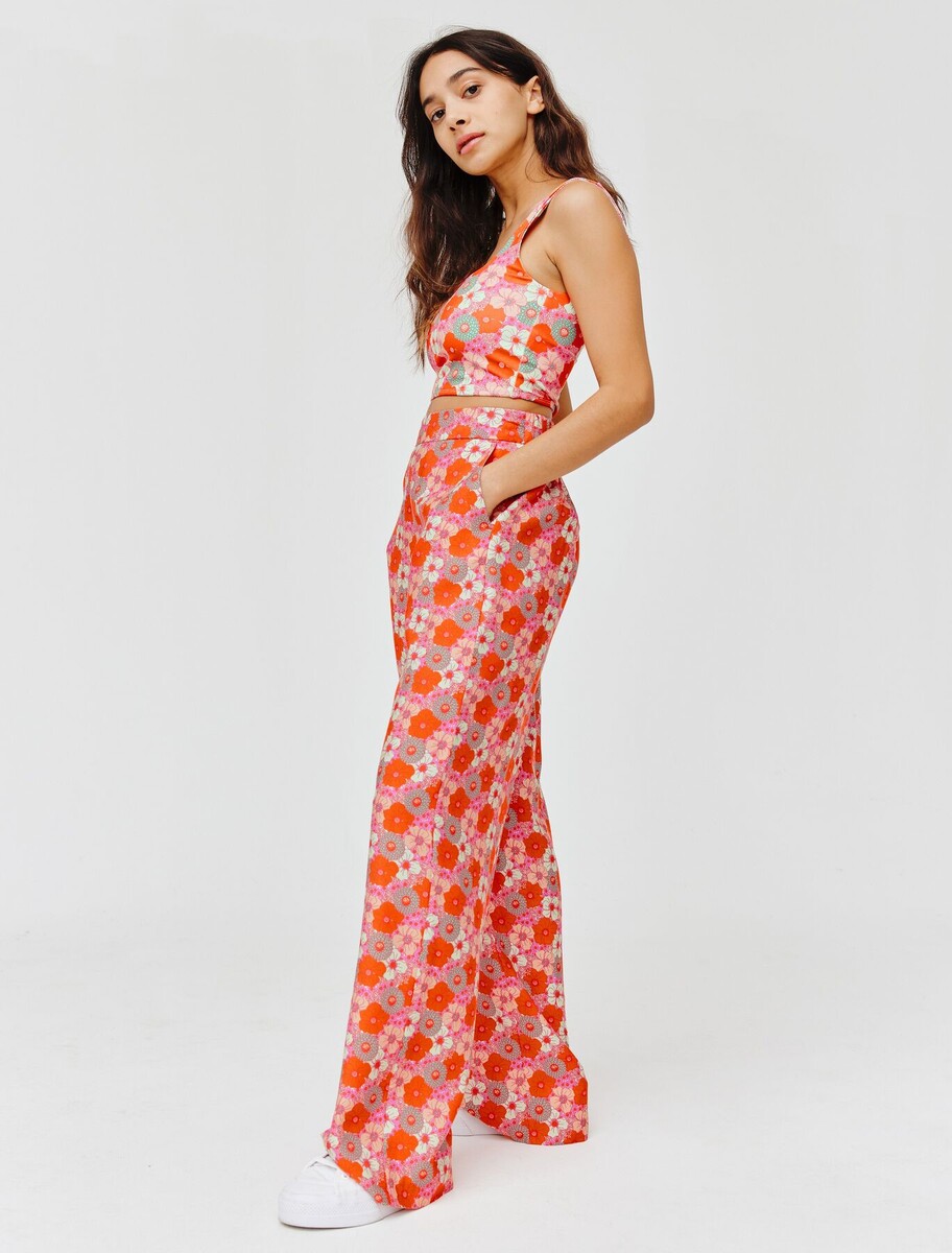 Pantalon fluide imprimé