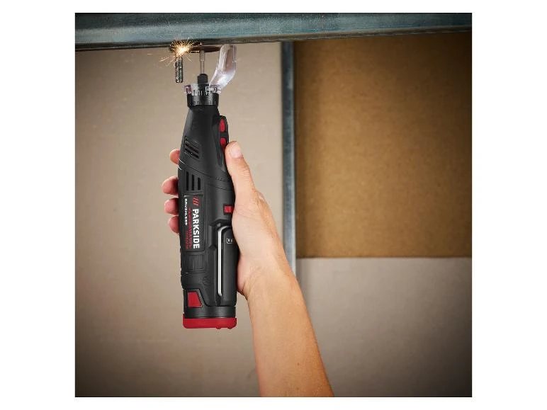 Set ponceuse-meuleuse de précision sans fil PPFBSA 12 B2 + batterie + chargeur, 12 V