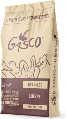 Gasco Granulé pour Chèvre Naine et Mouton - 25kg