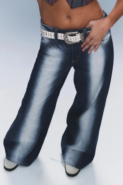 poser regular waist loose wide jeans - Blue Spray | Cheap Monday EU