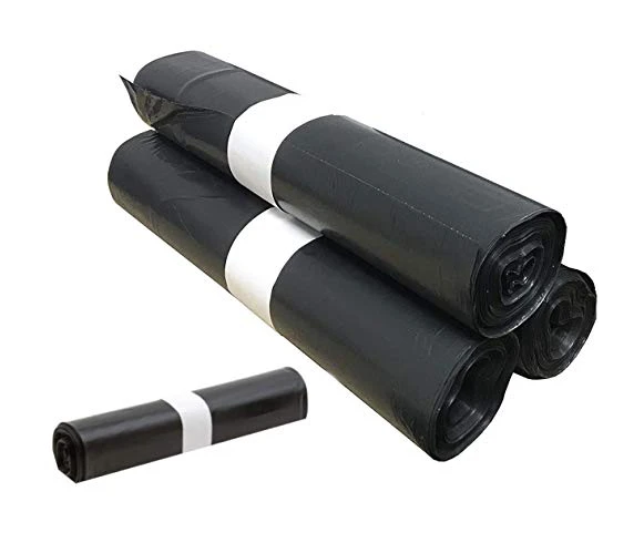 100 Sacs Poubelle Grande Capacité 50L - Lien coulissants, Ultra Résistant, Anti-Fuites, Noir Opaque - 4 Rouleaux de 25 sacs