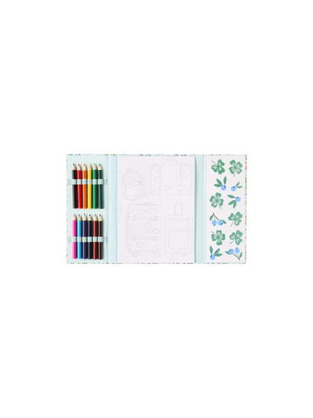 Kit de coloriage pour enfants | Papier/bois. | Misty Blue