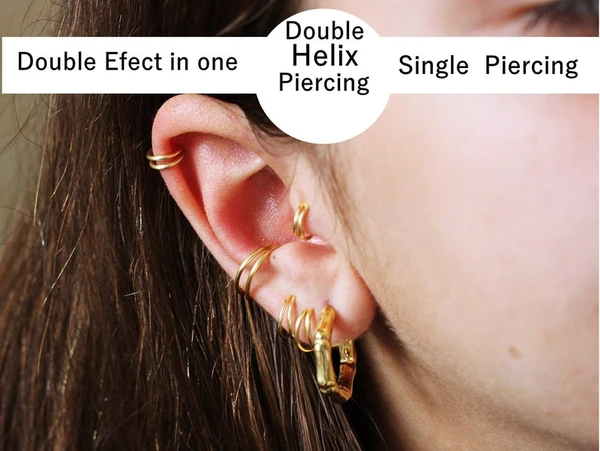 💗💗 Boucle d'oreille Helix, 20G 8mm ? Style double boucle