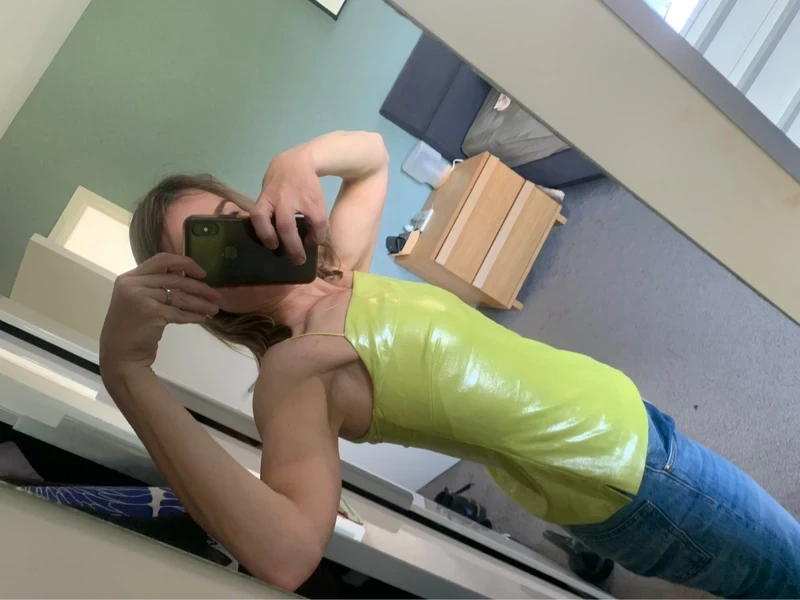 Sexy top van Karen Millen - metallic look