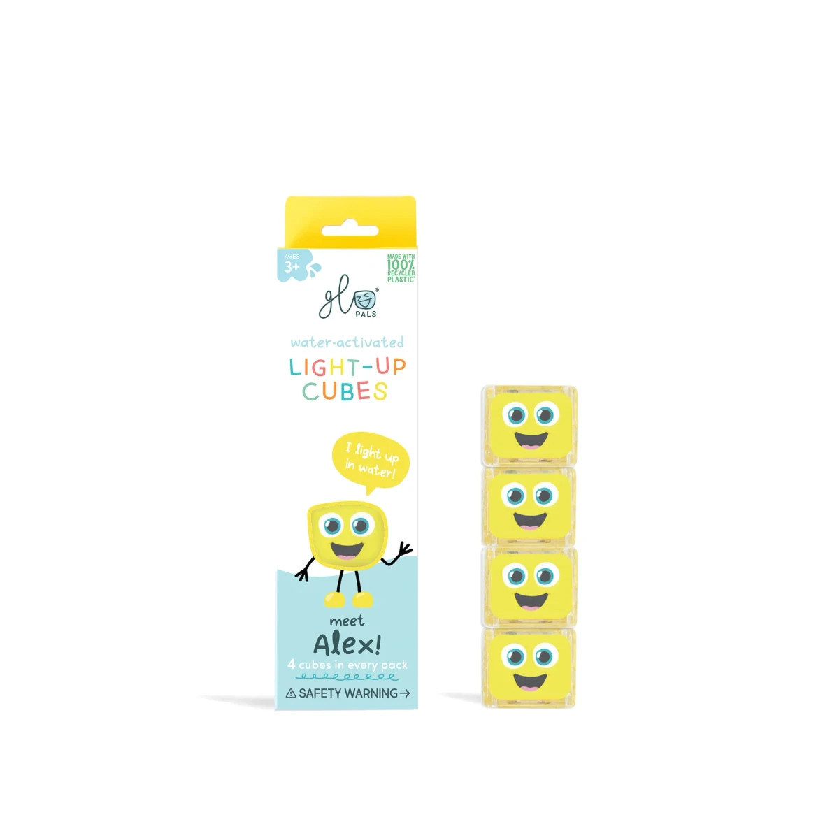 Cube lumineux pour le bain Glopals – Alex jaune – BONNIE BONNIE