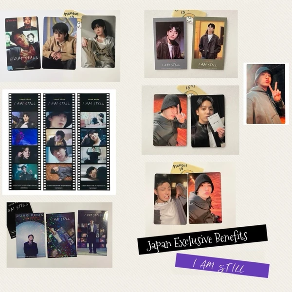 Carte photo BTS JUNGKOOK I AM STILL Japon CINÉMA GOLDEN POB film carte photo finale