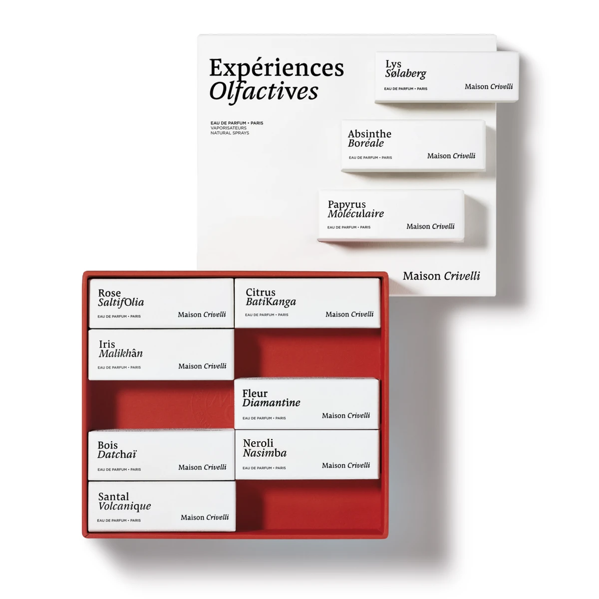 Maison Crivelli | Coffret découverte eaux de parfum 10 x 1,5 ml