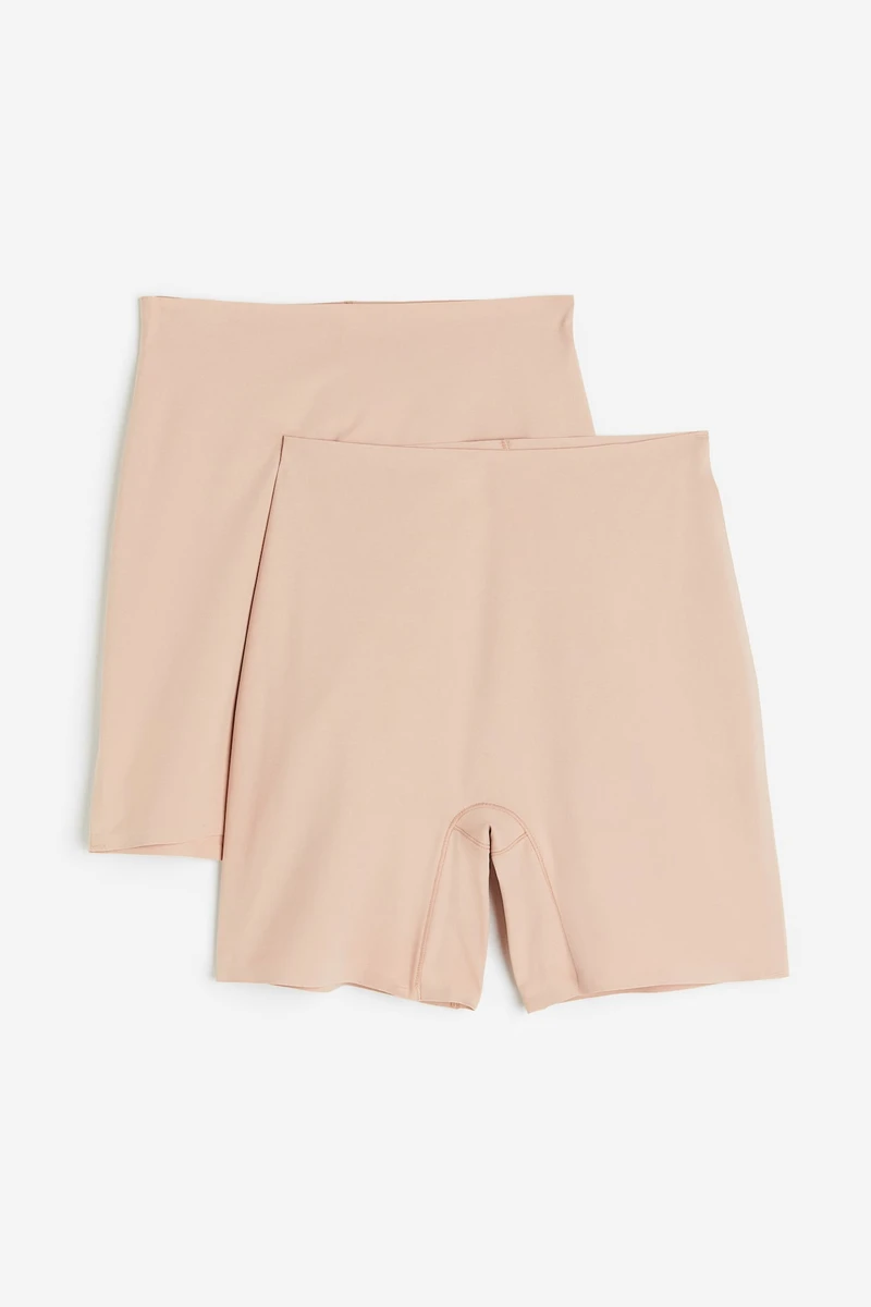 Lot de 2 shorts cycliste - Beige clair - FEMME | H&M FR