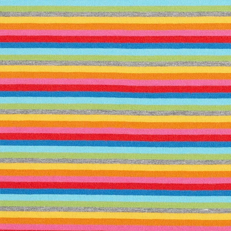 Jersey de coton Rayures arc-en-ciel | by Poppy