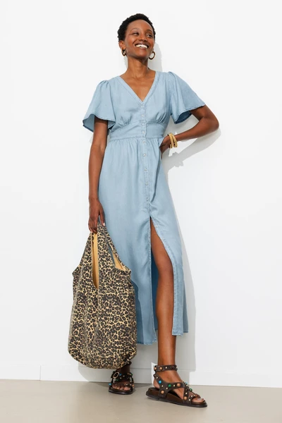 Robe longue en lyocell Femme