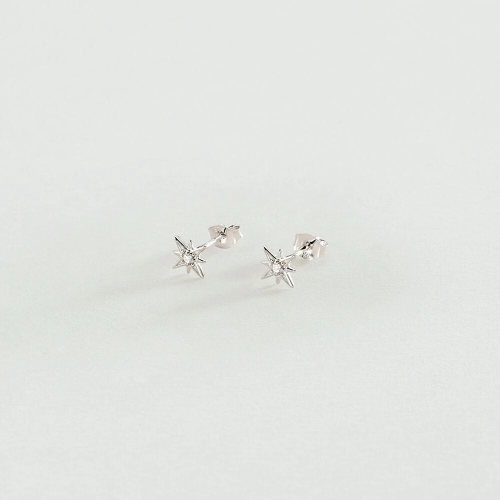 Stud earrings OURSE - Crystal / Silver