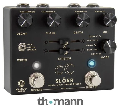 Walrus Audio Slöer Ambient Reverb Black