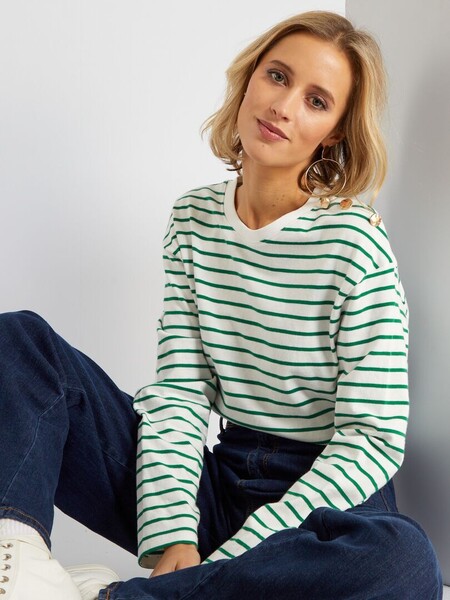 Tee-shirt marinière manches longues