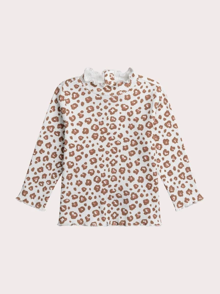 Sous pull léopard pour bébé fille